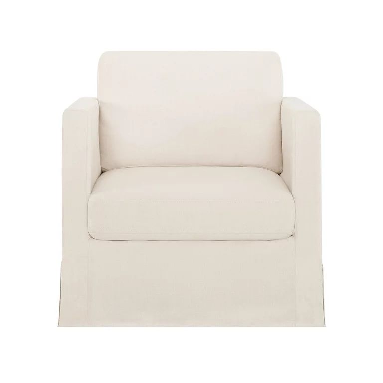 Better Homes & Gardens Waylen Slipcover Swivel Chair, Cream, by Dave & Jenny Marrs - Walmart.com | Walmart (US)