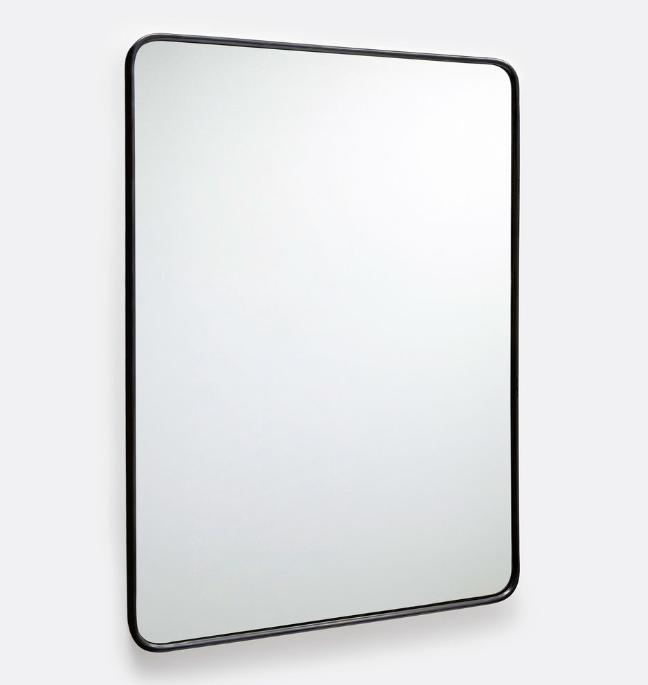 Rounded Rectangle Metal Framed Mirror

  Item #E3791 | Rejuvenation