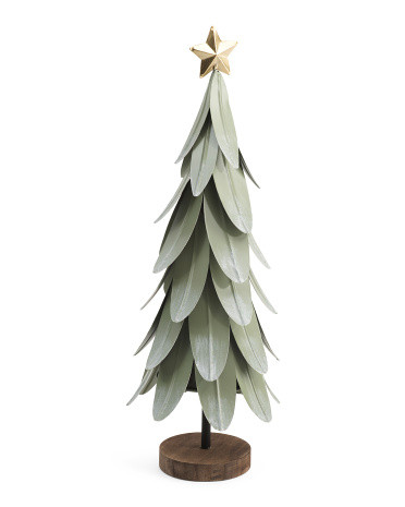 14in Christmas Tree With Gold Tone Star | TJ Maxx