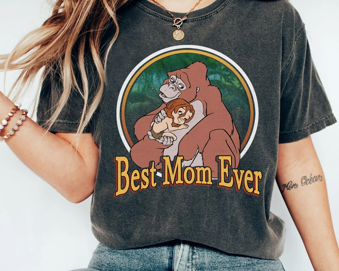 Disney Best Mom Ever Tarzan T-shirt, Kala Mom Mother's Day Gift Ideas Shirt, Gift for Mama Matchi... | Etsy (US)