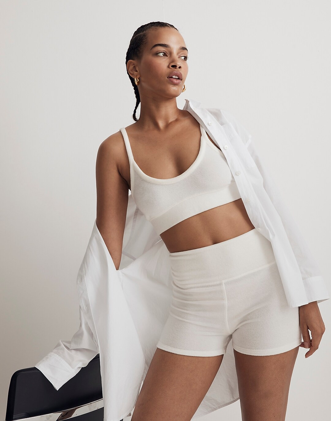 Towel Terry Scoopneck Bralette | Madewell