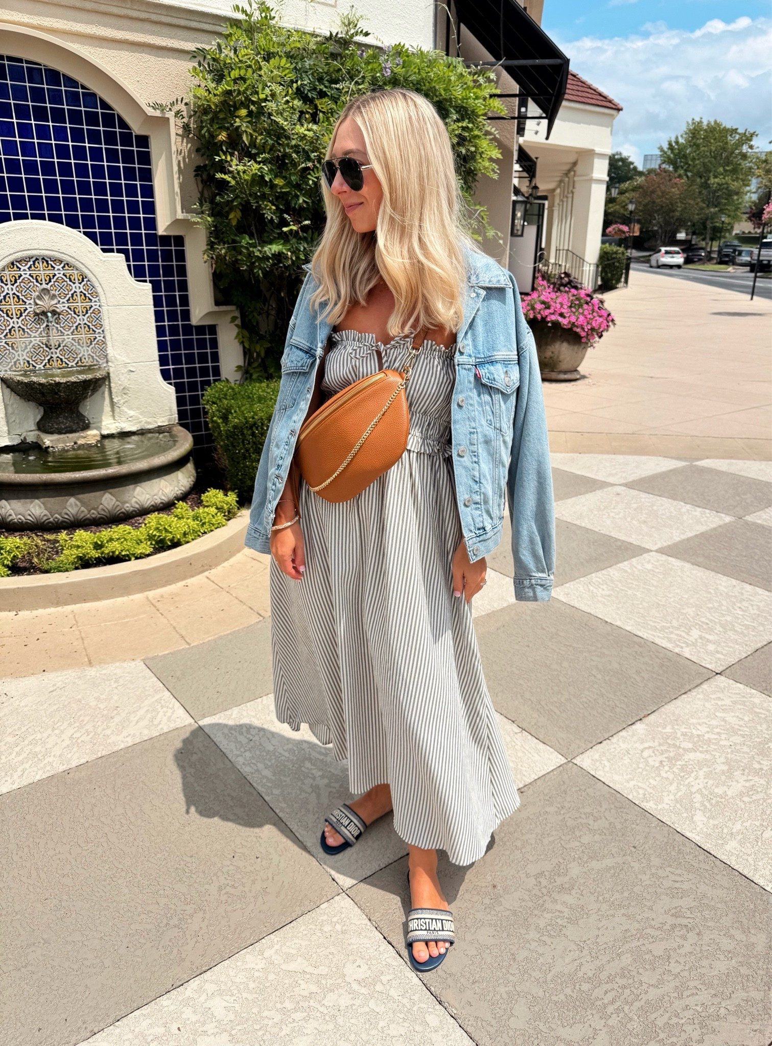 Much needed lunch date while Brayden was at a birthday party! 🌺 So glad I grabbed the light wash version of this denim jacket! Found it on sale! 👏🏻 (Size down, wearing an XS)—shop it via the 🔗 in my bio!

Denim dress, Gigi New York, summer dresses

#LTKootd #LTKdayinmylife #LTKSaleAlert