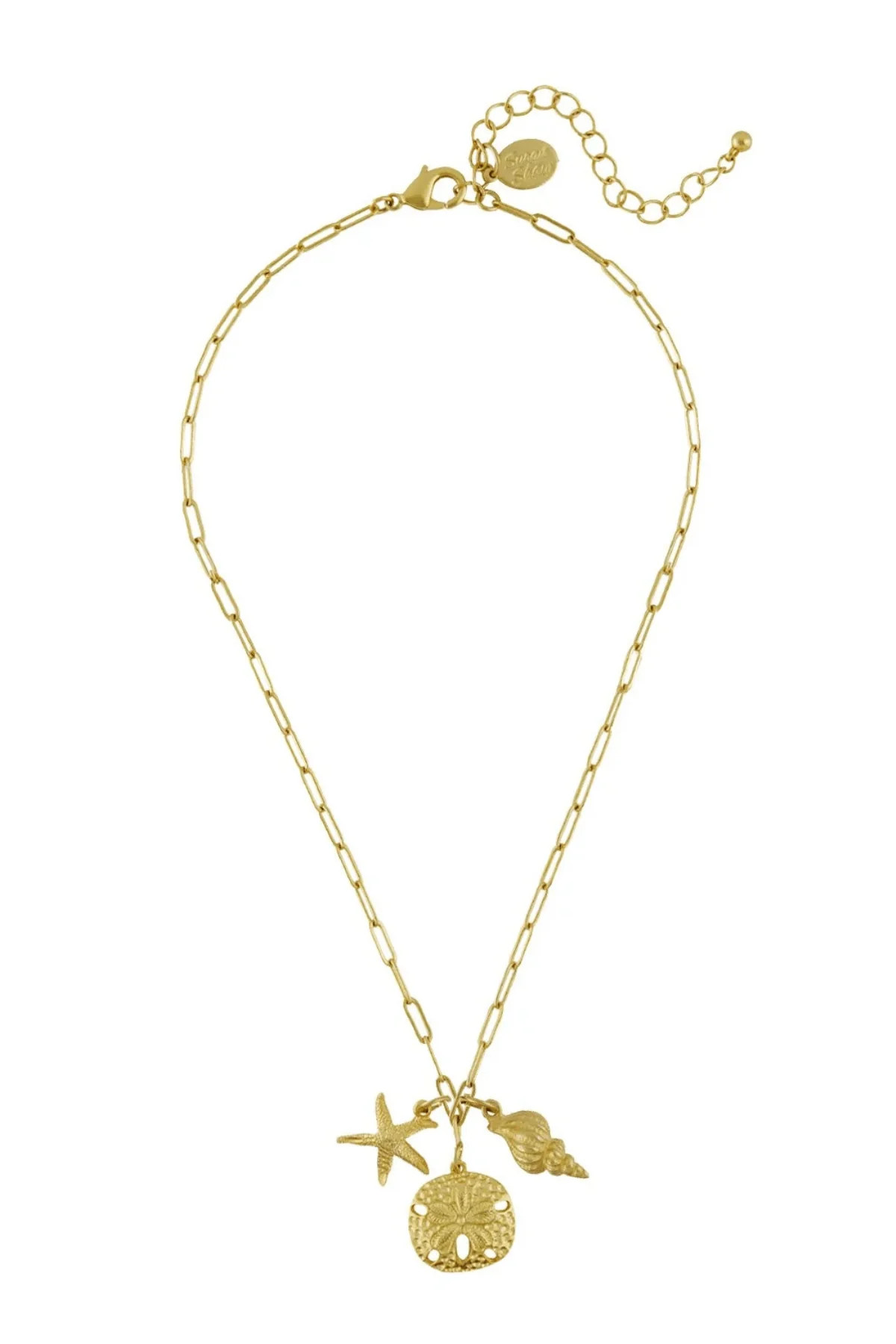Susan Shaw Sand & Sea Paperclip Necklace | Social Threads