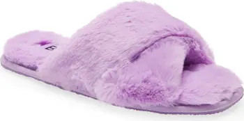 Mae Cross Strap Faux Fur Slipper (Women) | Nordstrom Rack