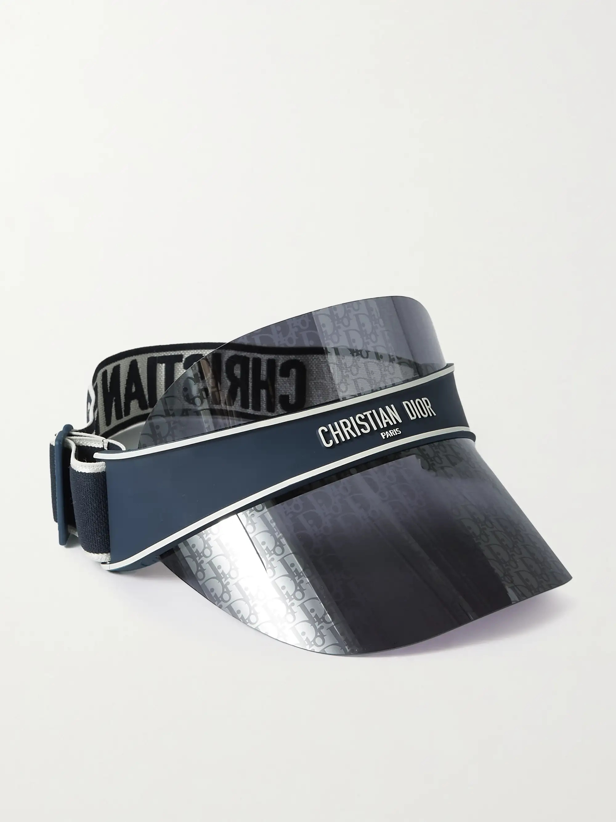 DiorClub V1U Perspex and cotton-blend jacquard visor | NET-A-PORTER (UK & EU)
