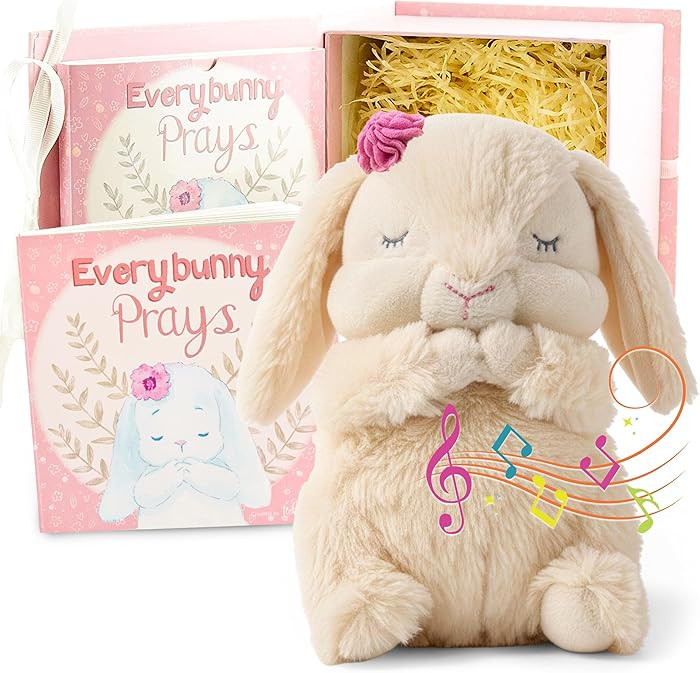 Tickle & Main Everybunny Prays Bunny Plush & Musical Prayer Toy for Christening Gifts for Girls -... | Amazon (US)