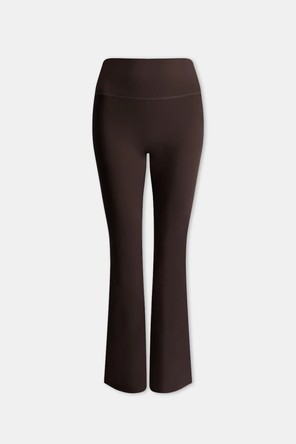 DAYFLEX CONTRAST STRIPE SIDE SPLIT FLARED YOGA PANT NO FRONT SEAM - AMERICANO AND MOCHA | TALA (UK)