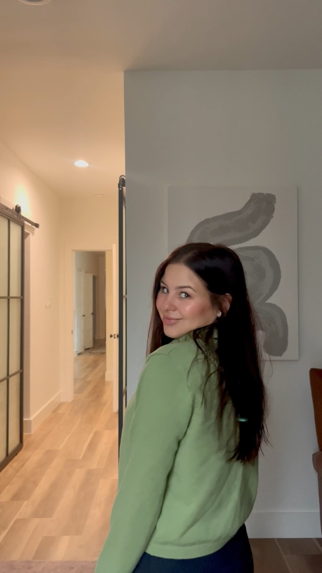 I love dressing this green  cardigan up for work with a skirt or slacks and down with leggings or denim 

The ruffle collar on the neck is an adorable detail. This is one of my fav Amazon finds. This comes in many colors!

#LTKFindsUnder50