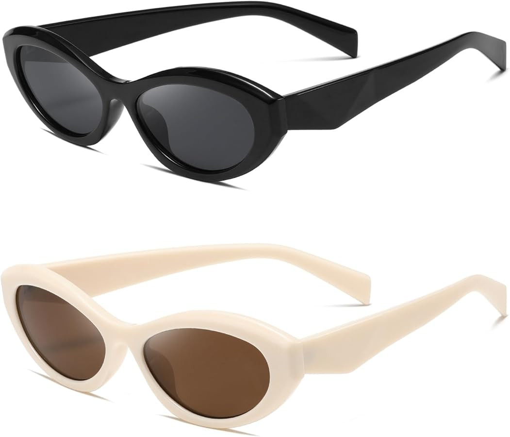 kimorn Oval Sunglasses Womens Men Cat eye Trendy Retro Sun Glasses K1570 | Amazon (US)