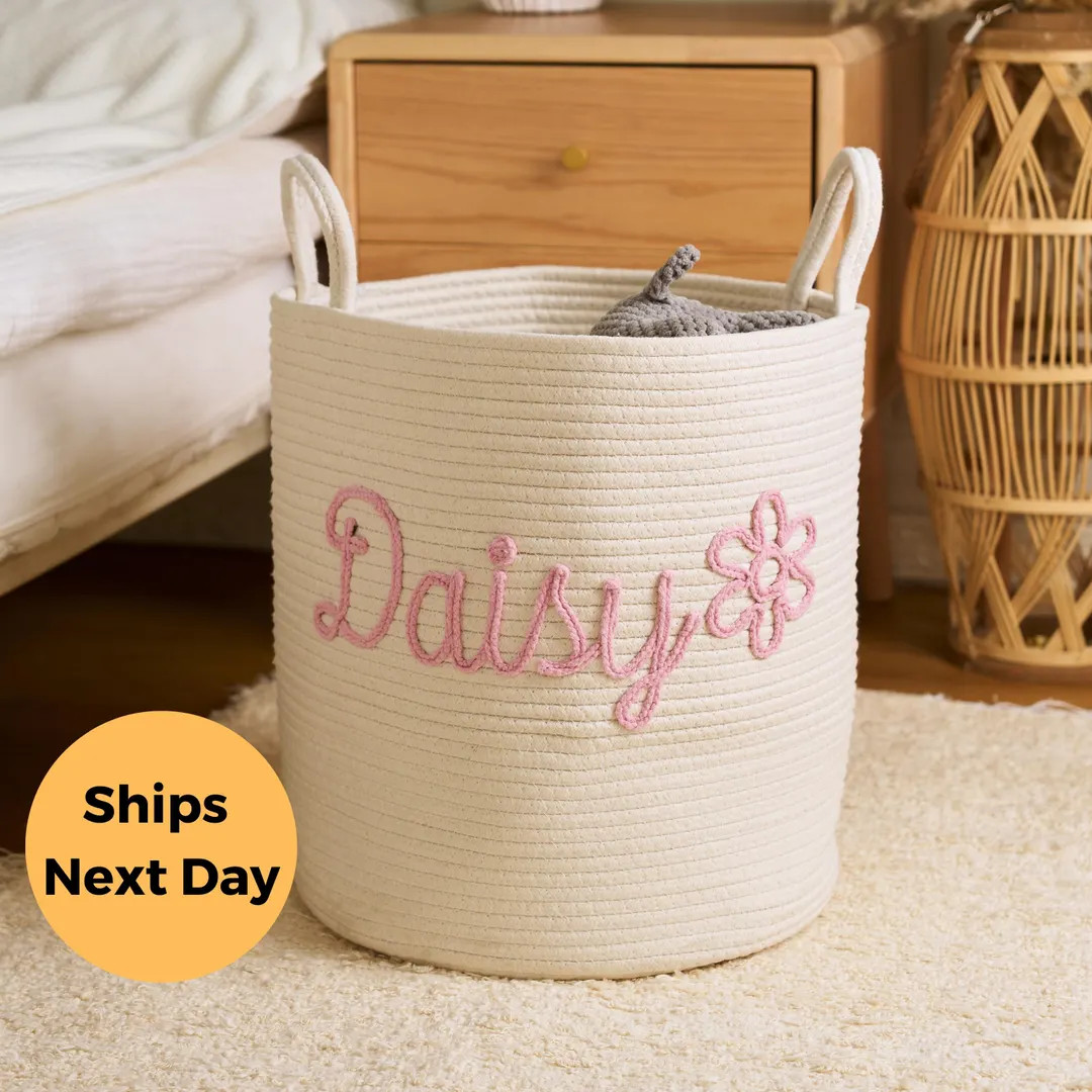 Custom Laundry/toy Basket, Kid/pet Toy Basket, Custom Baby Shower Gifts, Gift for Kids, Pet Baske... | Etsy (US)