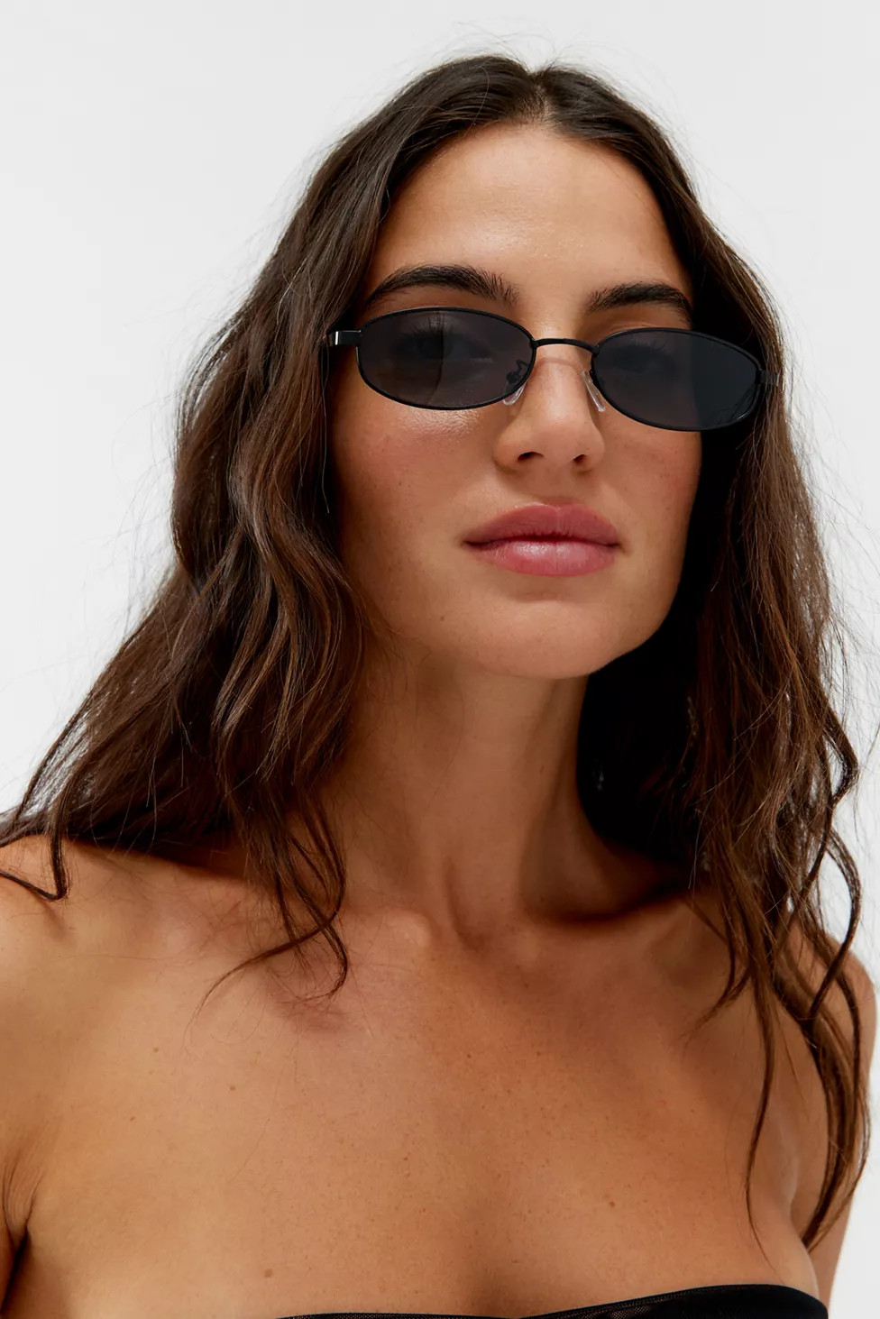 UO Essential Metal Rectangle Sunglasses | Urban Outfitters (US and RoW)