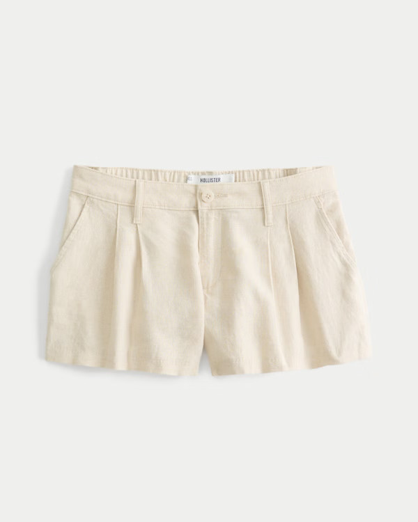 Hollister Livvy Low-Rise Shorts aus Leinenmischung, 8 cm | Hollister (EU)