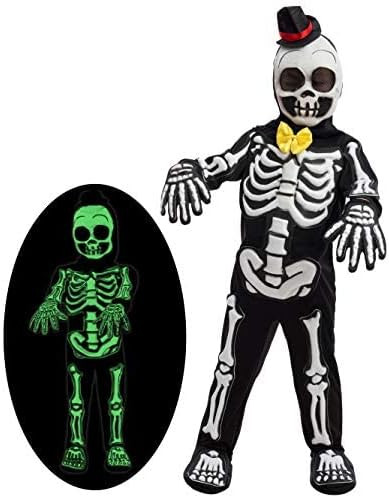 Spooktacular Creations Skelebones Costume (Small (5-7yr)) Black | Amazon (US)