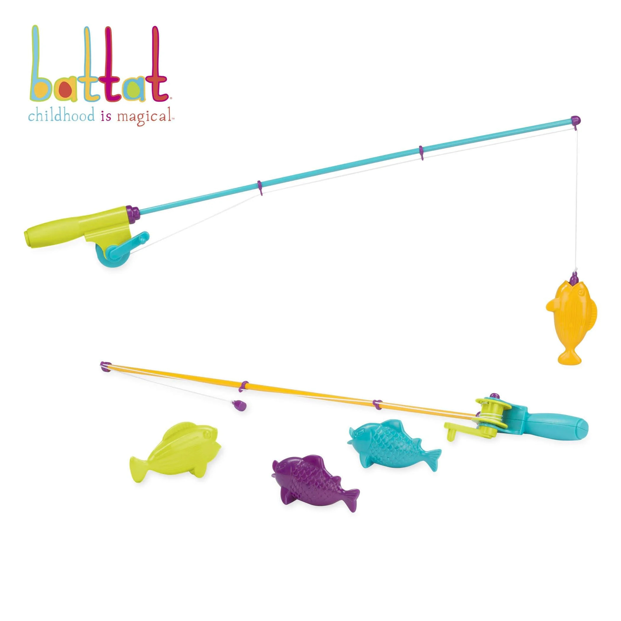 Battat – Magnetic Fishing Set – Outdoor Toy Fishing Game with 2 Magnetic Rods & 4 Fish for Ki... | Walmart (US)