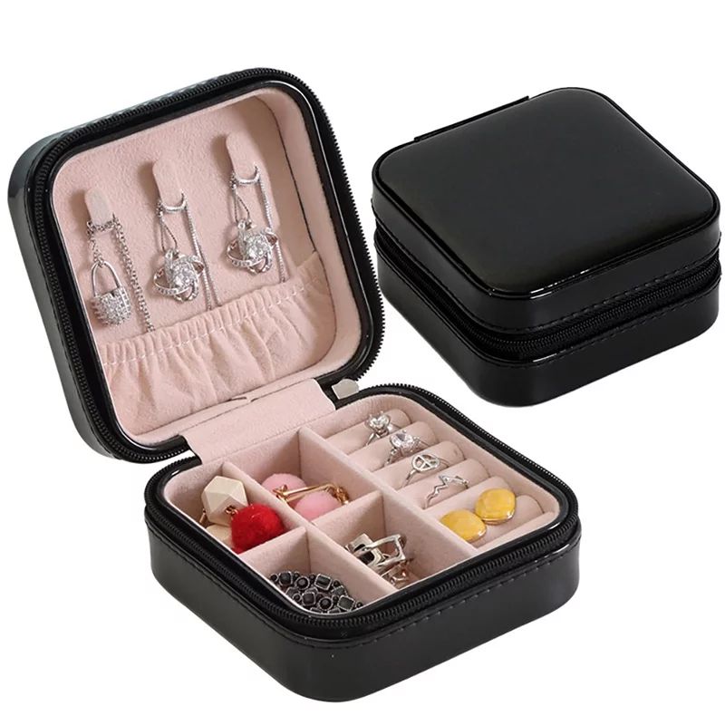 Small Travel Jewelry Box Organizer Display Storage Case for Rings Earrings Necklace | Walmart (US)