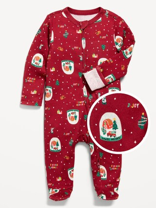 2-Way-Zip Printed Sleep & Play Footed One-Piece for Baby | Old Navy (US)