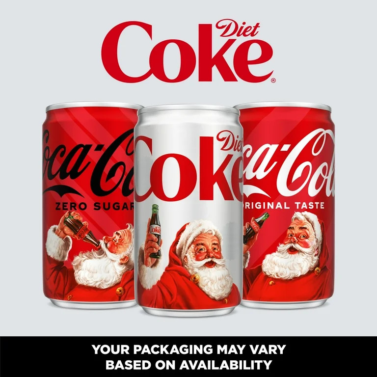 Diet Coke Diet Cola Soda Fridge Pack, 7.5 fl oz Mini Cans, 10 Pack | Walmart (US)