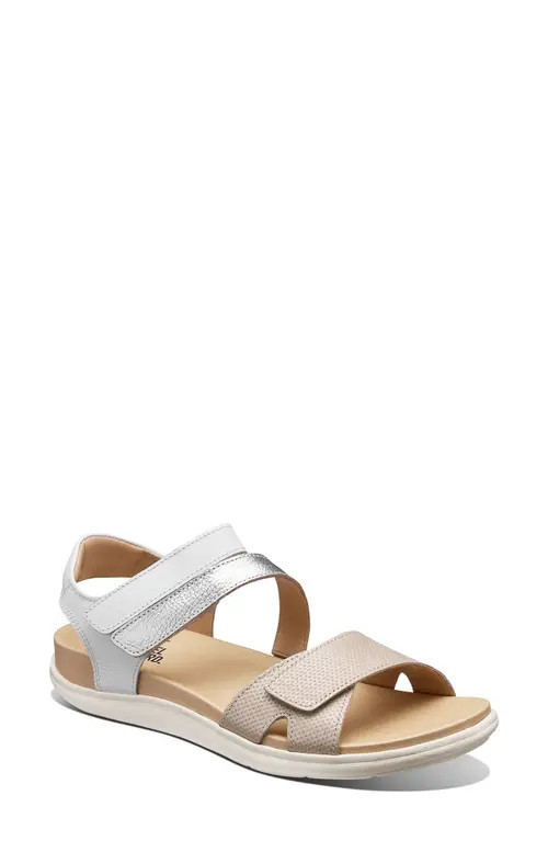 Samuel Hubbard Capri Sandal in Textured Pearl Leather at Nordstrom, Size 9.5 | Nordstrom