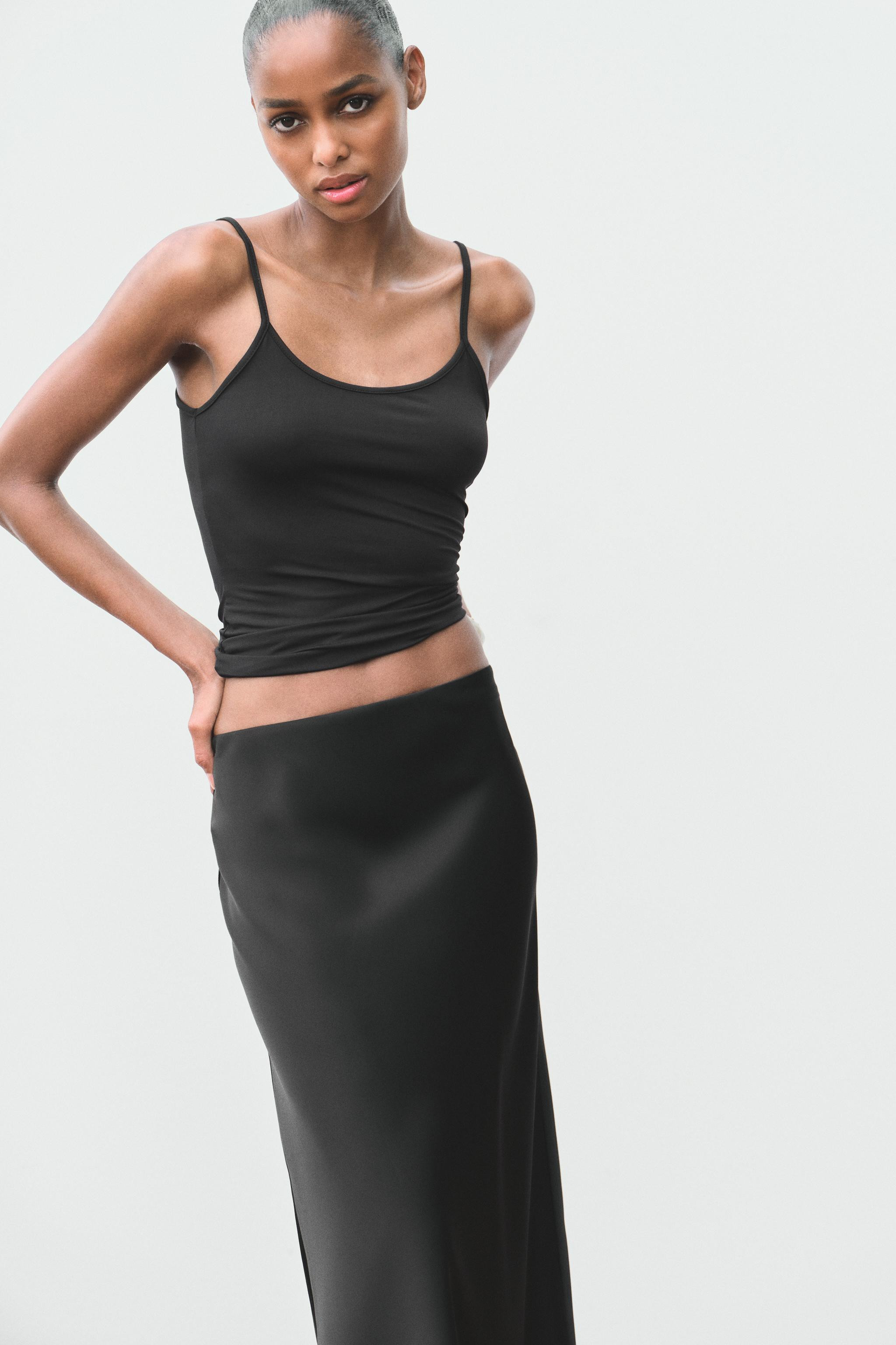 SATIN MIDI SKIRT | Zara UK