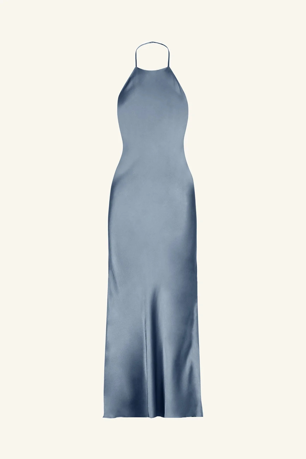 La Lune Low Back Halter Neck Midi Dress | Blue Smoke | Dresses | Shona Joy | Shona Joy