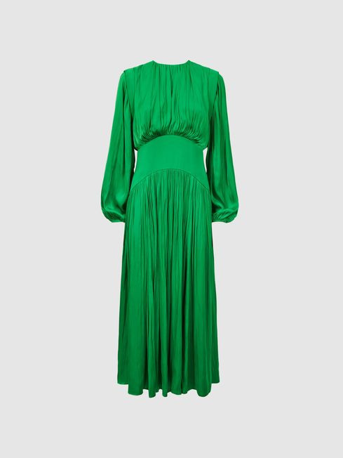 Florere Pleated Midi Dress | Reiss UK