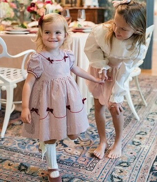 Edgehill Collection x The Broke Brooke Baby Girls Samantha Candy Stripe Party Dress | Dillard's | Dillard's