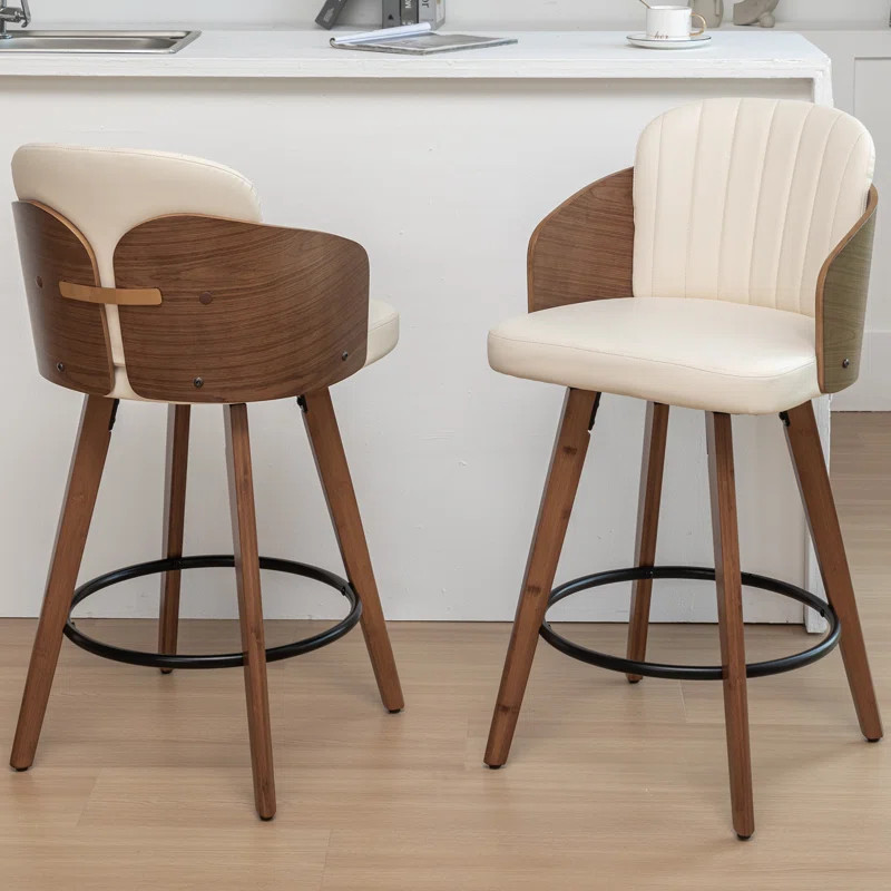 Ljubka Swivel 26" Counter Stool | Wayfair North America