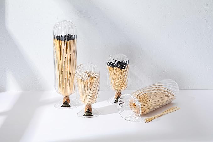 Skeem Helix Match Cloche with Striker - Includes 120 4 Inch Matches (Black-Tipped Matches) - Perf... | Amazon (US)