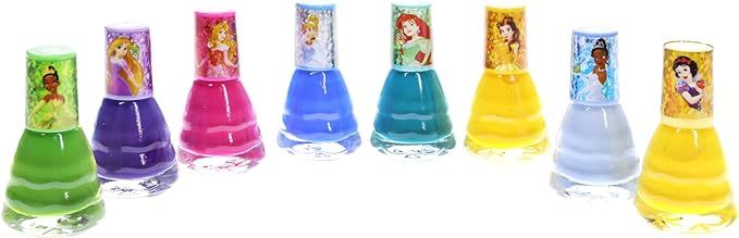 UPD Townleygirl Disney Princess Peel-Off Nail Polish Gift Set for Kids (8), 8Count | Amazon (US)