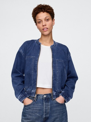Knit Denim Bomber Jacket | Gap (CA)