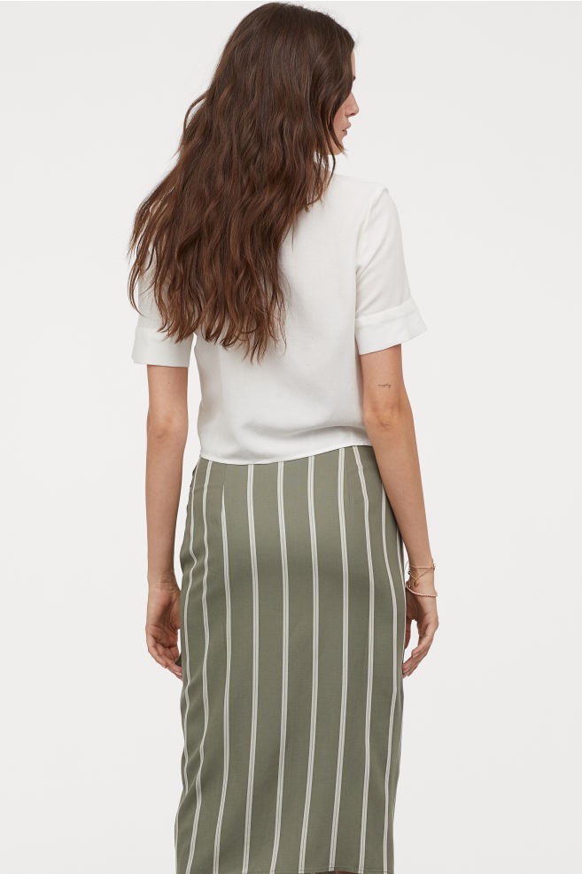 Draped Wrap-front Skirt | H&M (US + CA)