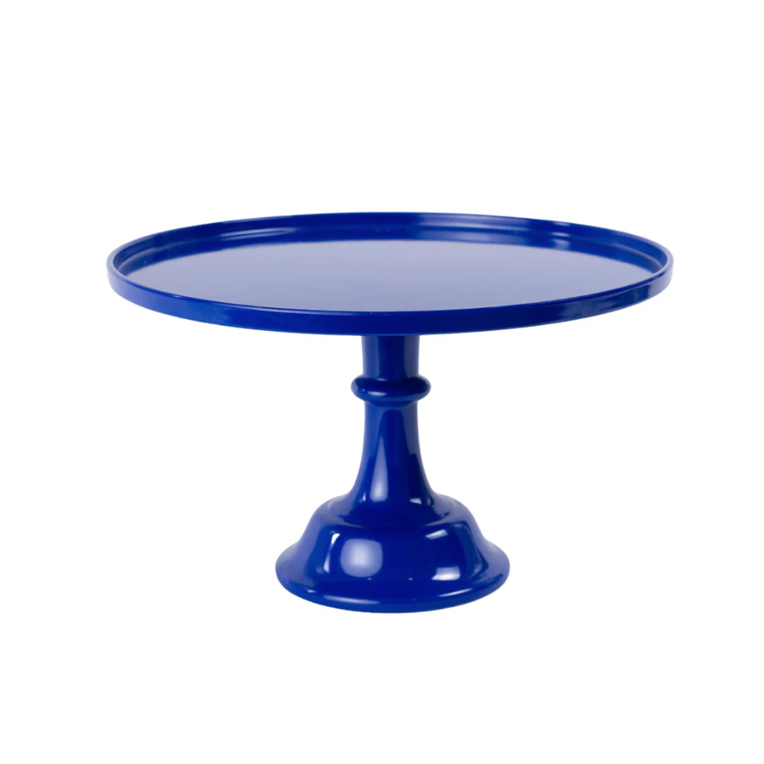 Royal Blue Melamine Pedestal Cake Stand | Ellie and Piper