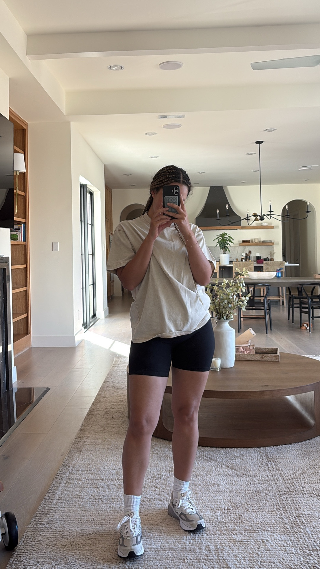 workout fit of the day! told you i would live in these tshirts…such good quality for the price. I paired it with my favorite biker shorts from Amazon that help lift your bottom:) i got size medium in the shirt and small for the bottom (they are really stretchy) 

#LTKActive #LTKU