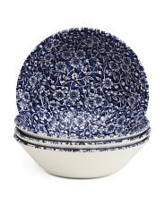 4pk Victorian Calico Oatmeal Bowls | TJ Maxx