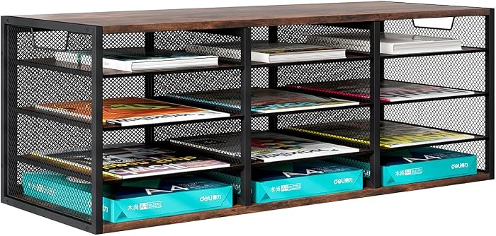 Mail Sorter Adjustable Holder, Countertop Literature Organizer, Student Mailbox for Classroom, De... | Amazon (US)