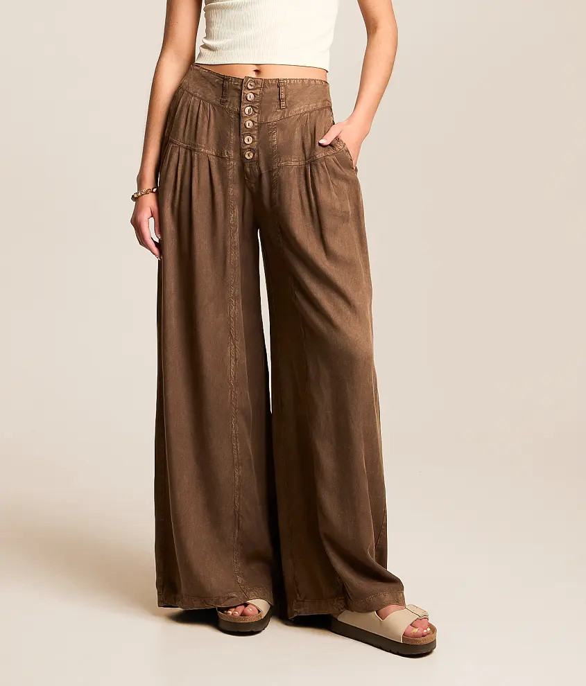 Washed Wide Leg Pant | Buckle