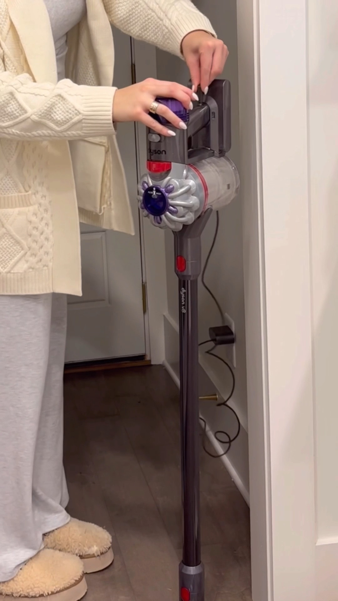 #ad #LoveQVC My Dyson V8 is on sale right now  at @QVC ! 🫶🏼 This is my favorite cord free vacuum and is essential to my cleaning routine! You can shop it below and it would be the perfect gift! 🤍 

#LTKHome #LTKGiftGuide #LTKHoliday