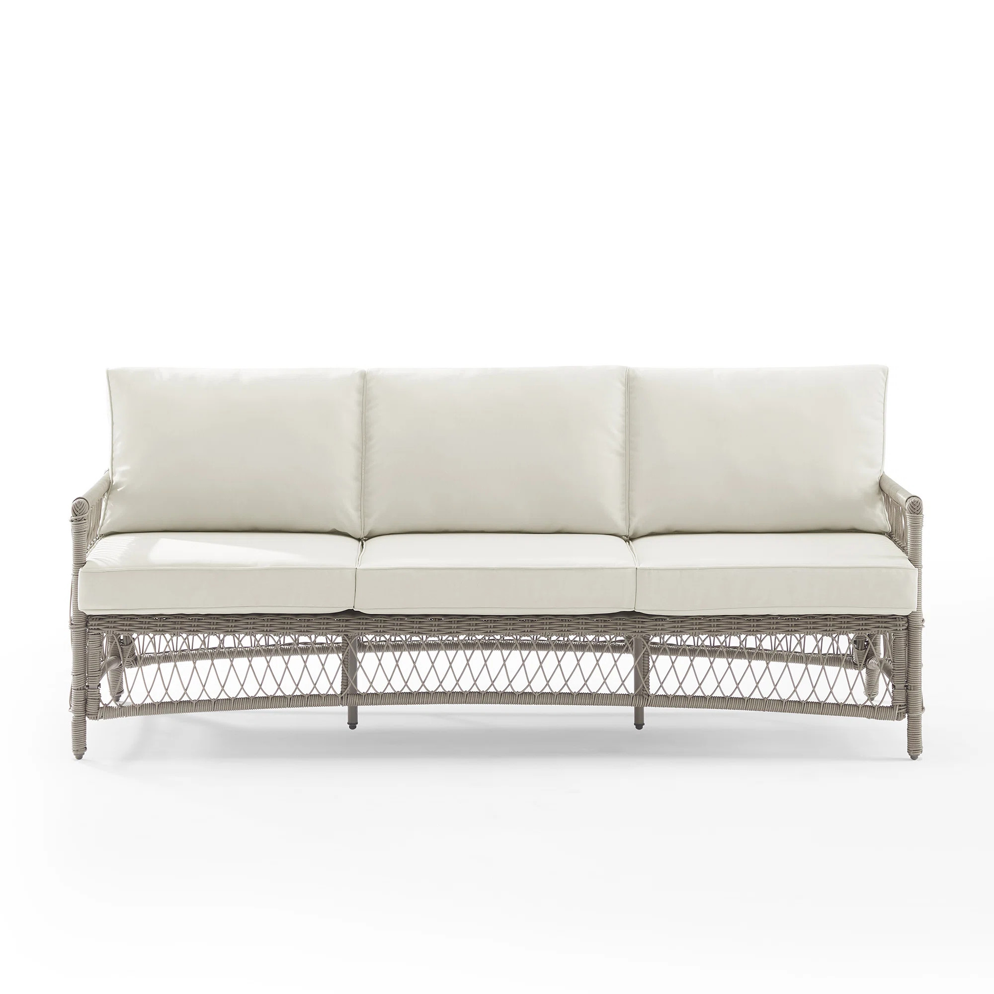 Emeka 79.5'' Wide Metal Patio Sofa with Cushions | Wayfair North America