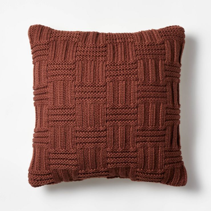 Basket Weave Knit Throw Pillow - Threshold™ designed with Studio McGee | Target