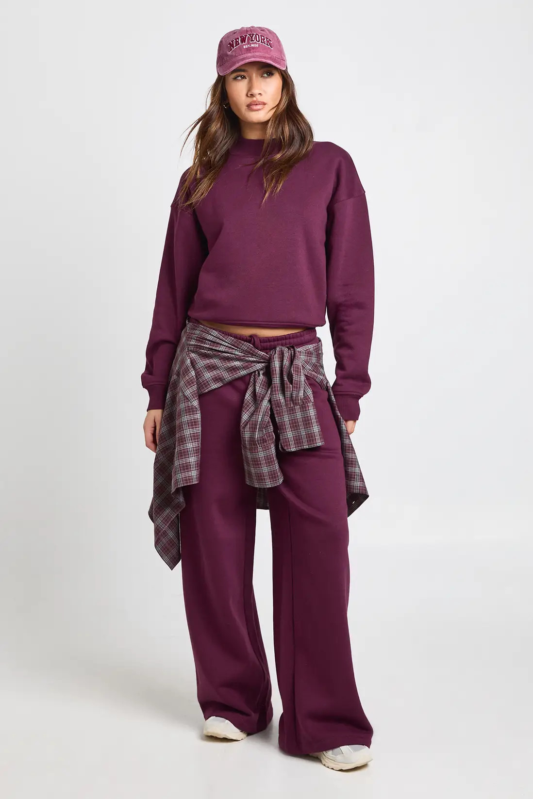 Tracksuits | Extended Neck Sweatshirt Tracksuit | boohoo | Boohoo.com (UK & IE)