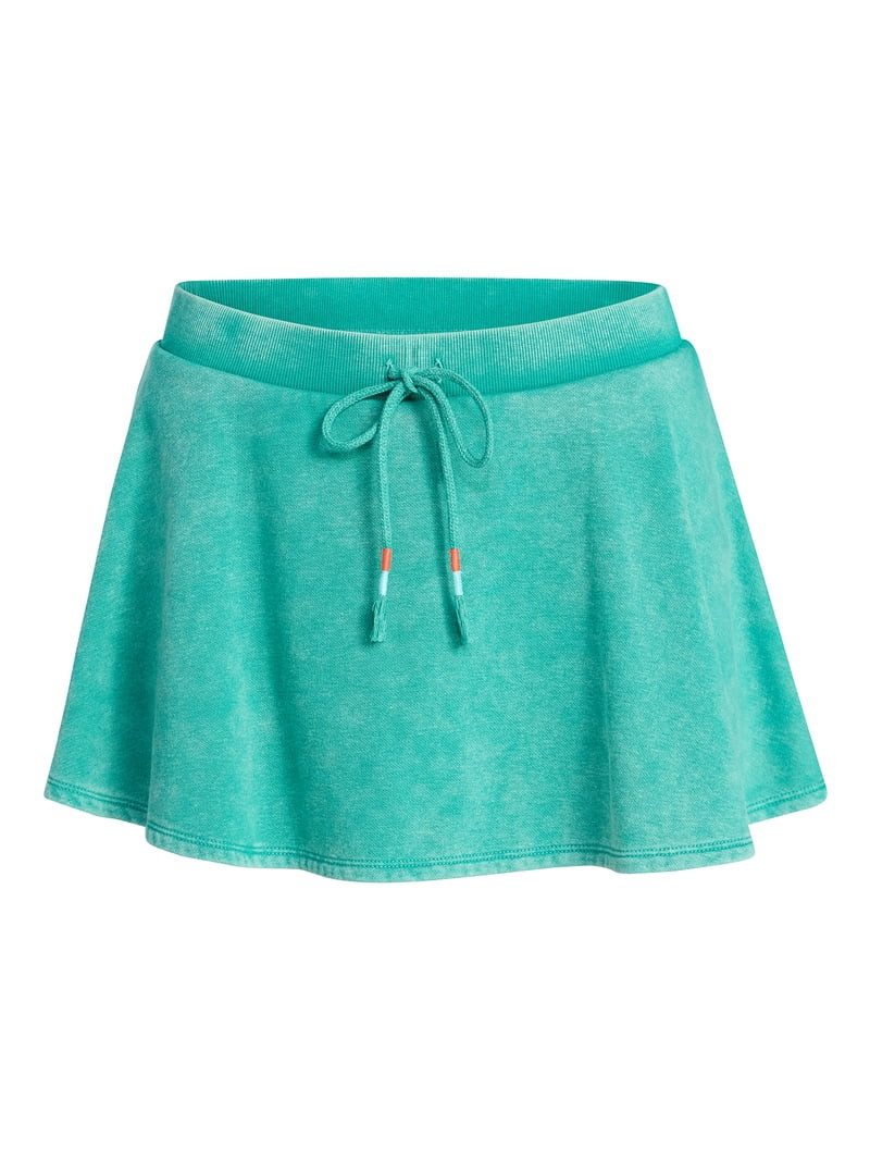 No Boundaries Washed Fleece Mini Skater Skort, Women's XXS-XXL | Walmart (US)