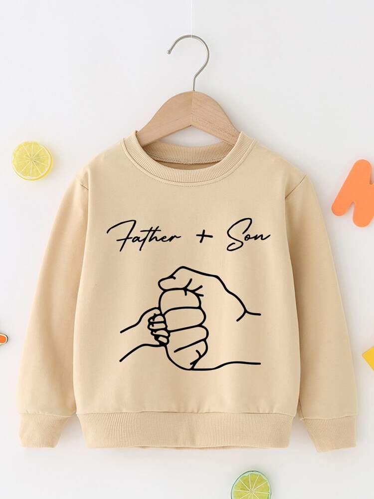 Toddler Boys Figure & Letter Graphic Sweatshirt | SHEIN