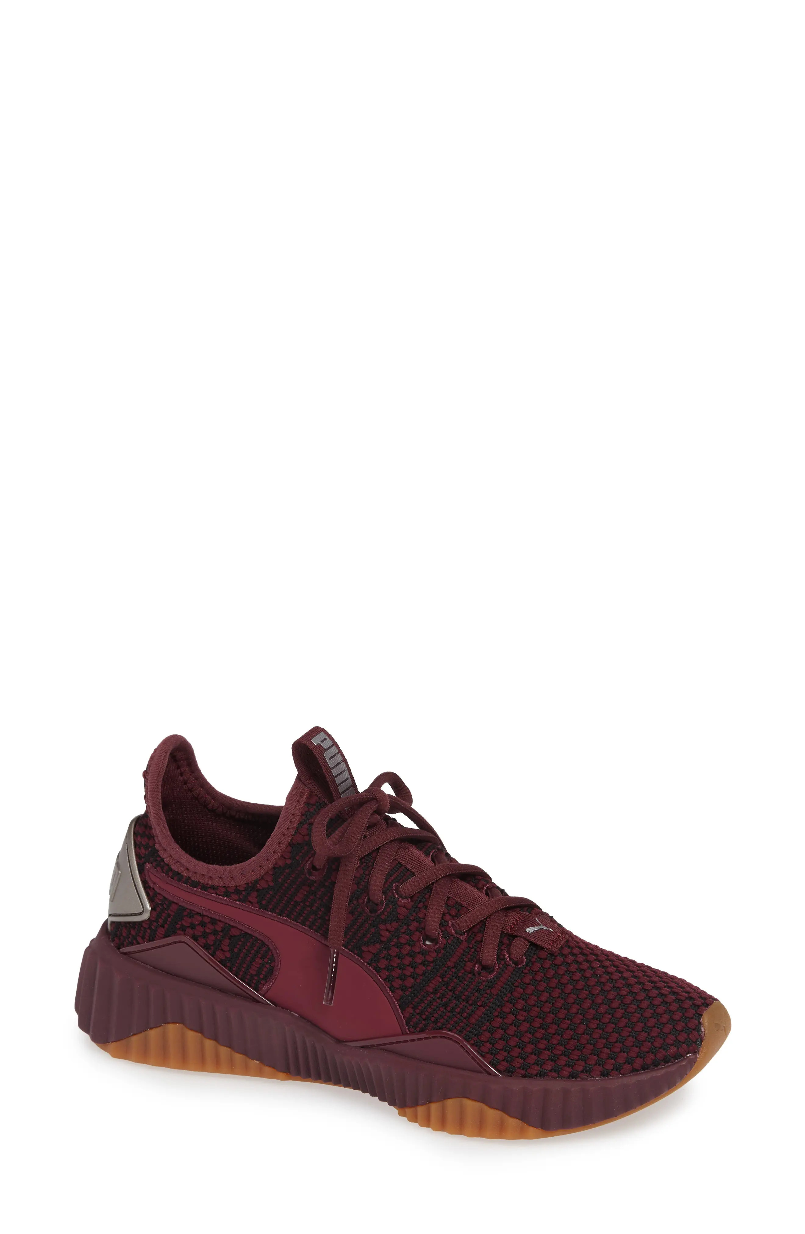 Women's Puma Defy Luxe Sneaker, Size 5.5 M - Burgundy | Nordstrom