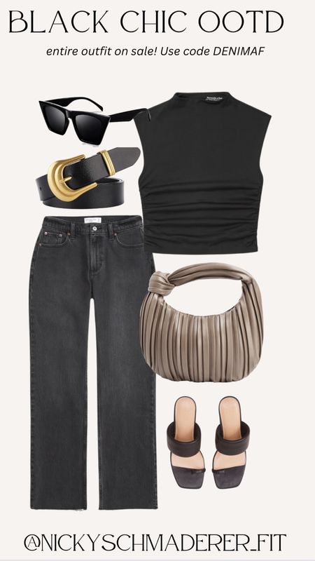 Black chic outfit idea! Amazon accessories mixed with Abercrombie pieces 

WOMENS outfit ideas 
Amazon finds



#LTKstyletip #LTKsalealert #LTKSeasonal