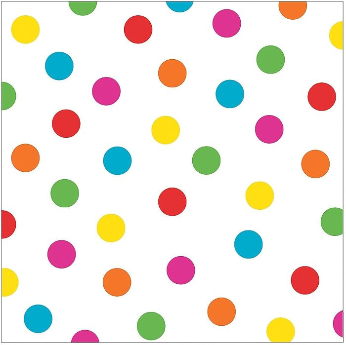 Bright Polka Dot Backdrop Banner ( 6 Ft. X 6 Ft) Plastic. | Amazon (US)