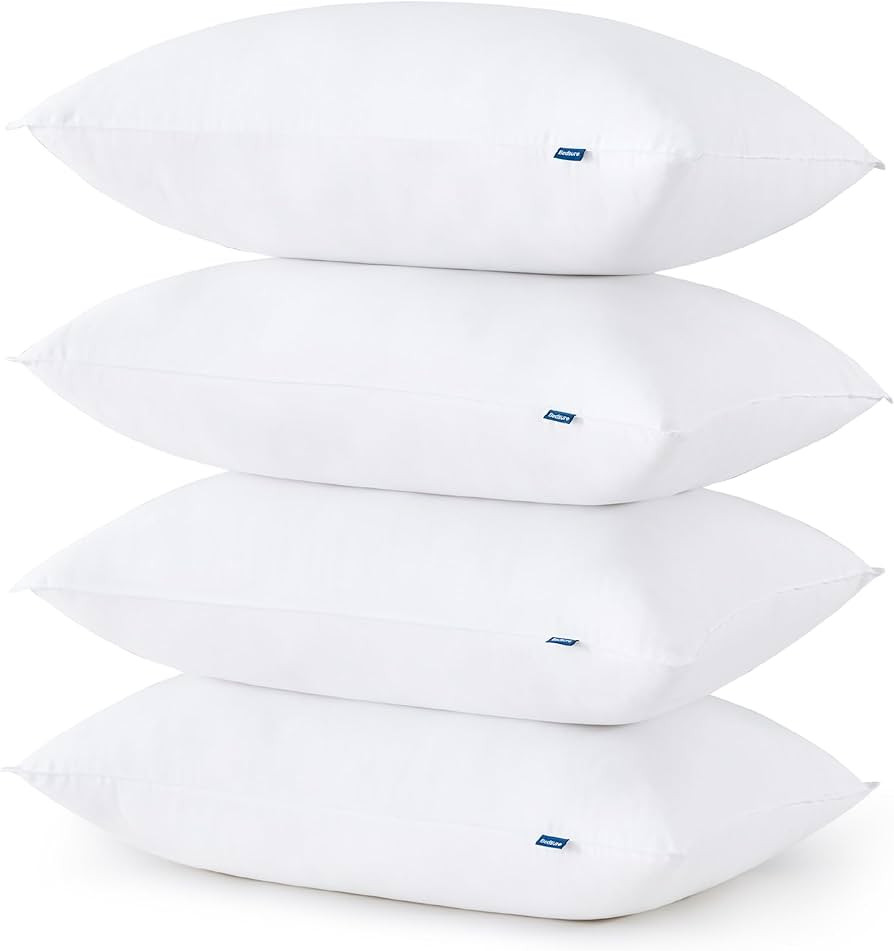 Bedsure Firm Pillows Queen Size Set of 4, Firm Queen Bed Pillows for Sleeping Hotel Quality, Quee... | Amazon (US)