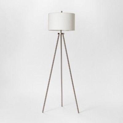 Ellis Collection Tripod Floor Lamp Nickel - Project 62™ | Target