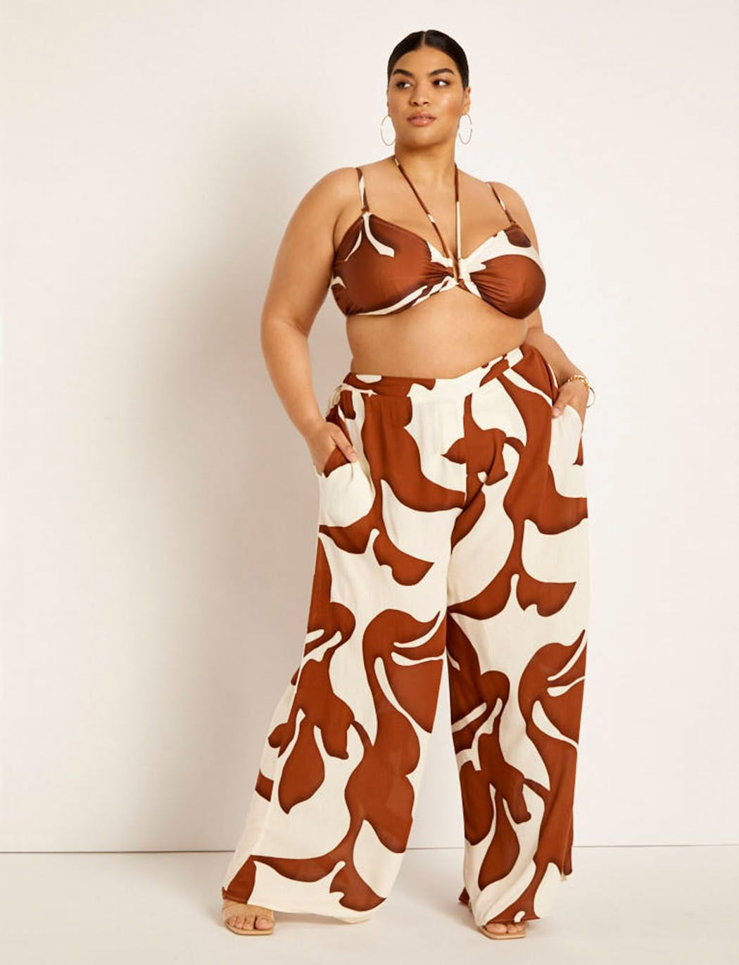 Gabi Fresh Swim x ELOQUII Wide Leg Coverup Pant | Eloquii