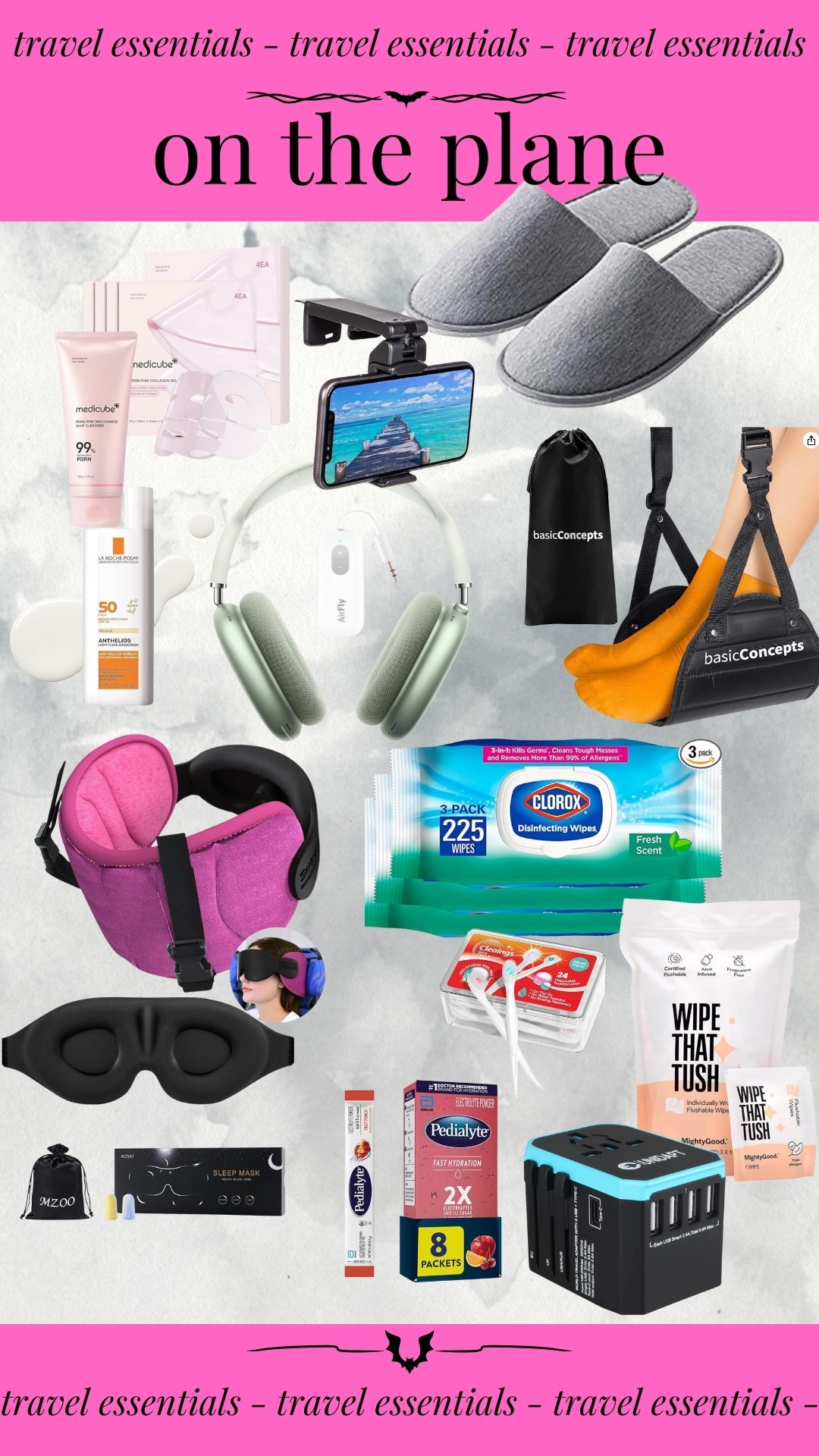 My on the plane trace necessities! *especially* for the lose long haul, Coach Princess flights! #travel #planenecessities 

#LTKTravel #LTKShoeCrush #LTKSaleAlert