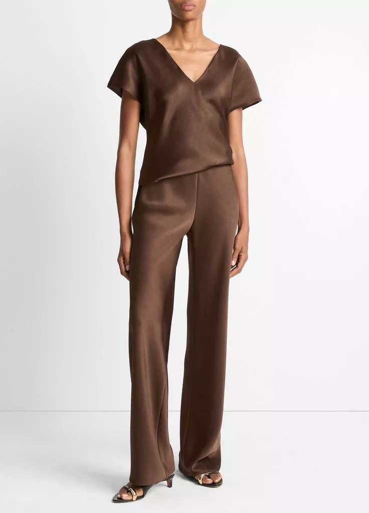 Fluid Satin Bias Pant | Vince LLC